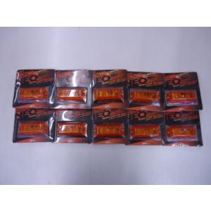 10個組特別価格 12ｖ / 24ｖ LED ハイパワーミニフラットマーカーランプNEO アンバー ...