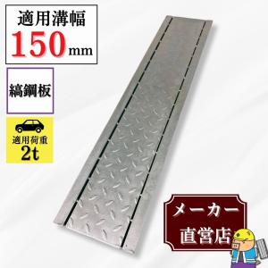 法山本店 縞鋼板付グレーチング U字溝 HUK-200 溝幅200mm用 乗用車荷重