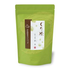 【2025年度産】 上級一番茶ぐり茶「碧水」ティーバッグ (ひも付き)　深蒸し茶製法の緑茶