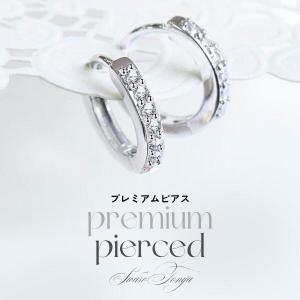 プレミアム CZダイア ラウンド フック ピアス : SWAROTONYA Yahoo!店 