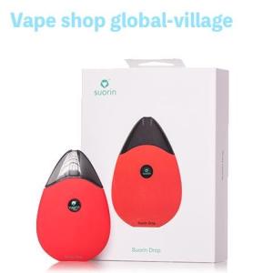 Vape 電子タバコ 本体 スターターキット リキッド Suorin Drop レッド　ニコチンレス　正規代理店　６ヶ月保証付き