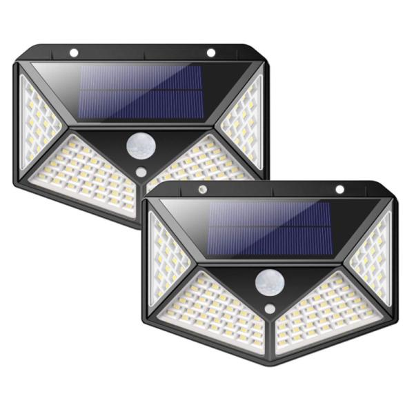 led ソーラーライト センサーライト センサーランプ 防水 投光器 高輝度  照明 屋外 ソーラー...