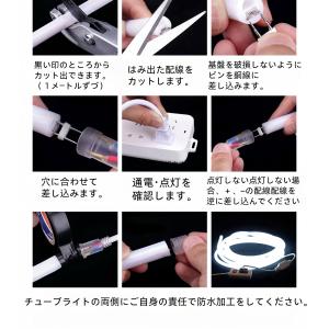 AC100V ラウンド LED蛍光チューブライ...の詳細画像1