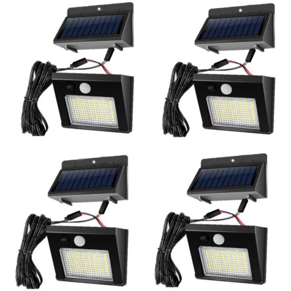 4個セット LEDソーラーライト ポーチライト　センサーライト LED 屋外照明 人感センサー 太陽...