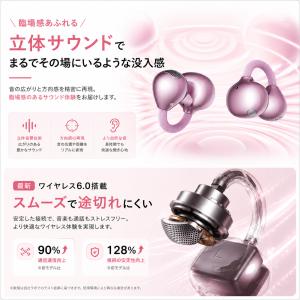イヤーカフ型 ワイヤレスイヤホン Blueto...の詳細画像3