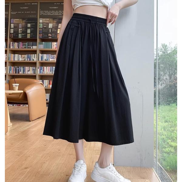 ワイドパンツ ハイウエスト アイスシルク ガウチョパンツ キュロット 脚長 スカーチョ カジュアルワ...