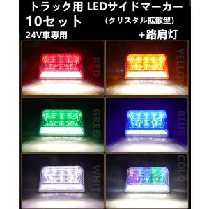 10個セット　LED サイドマーカー サイドランプ 角型