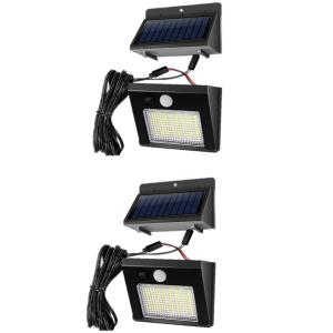 2個セット LEDソーラーライト 分離式　センサーライト