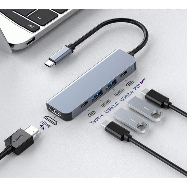 USB Type C ハブ PD充電(100w) 4K HDMI USB3.0 アダプタ USB変換...