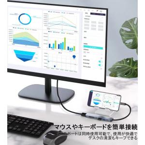 USB Type C ハブ PD充電(100w...の詳細画像3