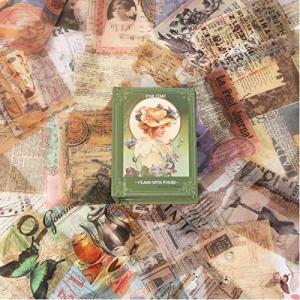 YOVOY 400枚レトロ ビンテージシリーズ ヴィンテージ 紙素材 大量 手帳 素材パック 紙モノ ノ