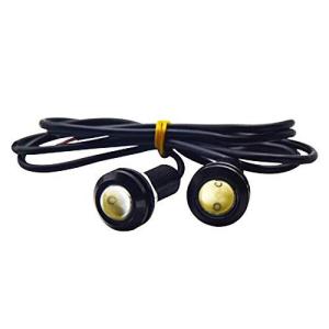 YUANYE LEDデイライトイーグルアイDRLデイタイムランニングストロボフォグライト9W12V 18MM防水リバースシグナルライト2個セット (赤