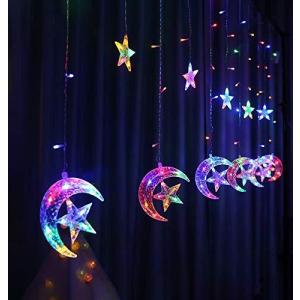 WDMART USB+電池式 新バ一ジョン LED スタームーン装飾ライト フェスティバルレイアウトライト 室内外 装飾ライト ストリング ライト ク