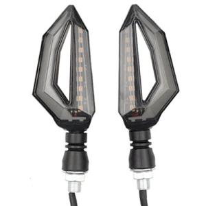 バイク用 汎用 LED ウインカーライト ポジション 視認性 D字型