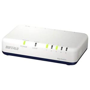 BUFFALO Giga対応 プラスチック筐体 AC電源 5ポート LSW6-GT-5EPL/NWH
