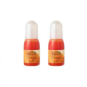 【ネコポス不可】PADICO パジコ　UVレジン用着色剤　宝石の雫 10ml　2本セット　Orange オレンジ　403036【A】【キャンセル・返品不可】｜guruguru-cosme