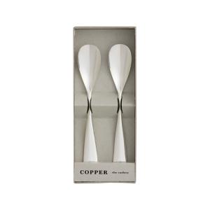 COPPER the cutlery Silver mirror 2本セット（アイスクリームスプーン×2）【6-25】 （CI-2SVmi）【ネコポス不可】｜guruguru-cosme