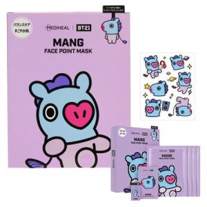 【正規輸入品】メディヒール メディヒール BT21 フェイス ポイント マスク MANG （シートマスク） 20ml×4枚入【ネコポス不可】｜guruguru-cosme