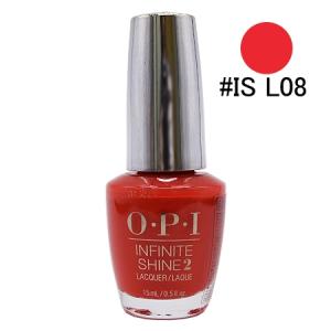 【訳あり】オーピーアイ インフィニット シャイン ネイルラッカー #IS L08 アンリペンタントリー レッド （ネイルカラー） 15ml【ネコポス不可】｜guruguru-cosme