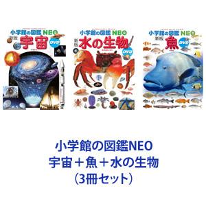 小学館の図鑑NEO 宇宙＋魚＋水の生物（3冊セット）｜guruguru