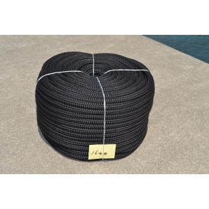 16mm100m★水に浮くロープ！万能PPブレイド24打ち黒