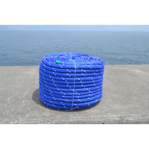 16mm100m☆水に浮くロープ!万能PPブレイド24打ブルー : ロープ 16mm100m☆水に浮くロープ!万能PPブレイド24打ブルー : ロープ