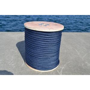 14ｍｍ100ｍWBスーパーエステル24打ちネイビーロープ
