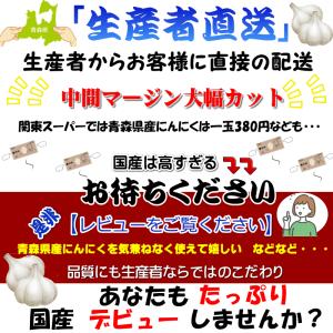 【新物】にんにく 青森 生産者直送 バラ 18...の詳細画像3
