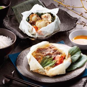 黒毛和牛・ホタテ&わかめの包み蒸し ギフト プレ...の商品画像