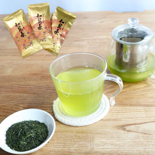 ★送料無料 かごしま知覧茶 金印 1袋100g入り×3袋 村岡製茶 後岳銘茶 お茶 日本茶 茶葉 煎...