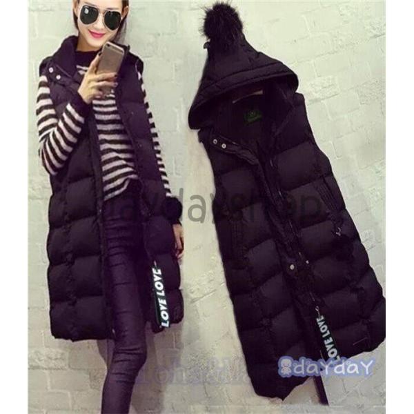 ダウン レディース 中綿 膝丈 コート フード付き 体型カバー 着痩せ カジュアル 中綿 秋 冬 ア...