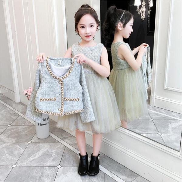 入学式スーツ キッズ 女の子 卒園式 七五三 子供スーツセット ジャケット ワンピース 女の子 セレ...