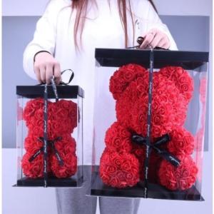 永生花 ギフトクマ型 熊 ソープフラワー ボックスフラワー造花 フラワー 石鹸花 枯れない花 プレゼント 結婚祝い バレンタインデー