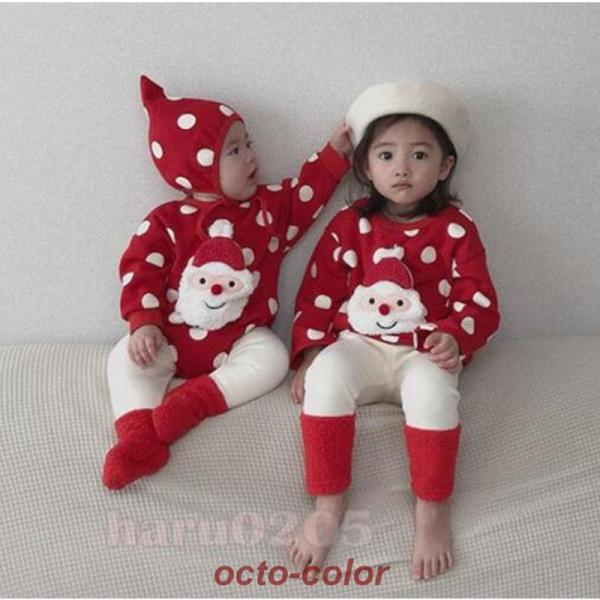 ベビー服 クリスマス 衣装 赤ちゃん サンタ ロンパース 可愛い サンタクロース 幼児 男の子 女の...