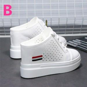 夏 メッシュスニーカー インヒール 10cm ...の詳細画像3