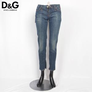 ドルチェ＆ガッバーナ DOLCE&GABBANA レディース パンツ ボトムス デニム ジーンズ  バックポケットD＆G刺繍・テーパードクロップドデニムパンツ :111114-38:ガッツブランドショップ - 通販 - Yahoo!ショッピング