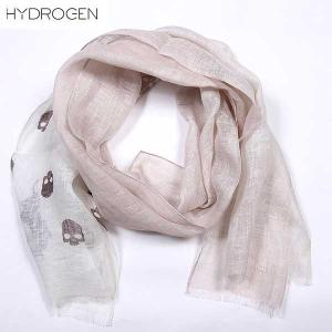 ハイドロゲン(HYDROGEN) リネン ストール マフラー スカーフ スカル