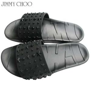 送料無料 18年秋冬新作 ジミーチュウ Jimmy Choo メンズ サンダル ブランド 星 スリッパ ブラック 黒 スター Rey Eru Black 81a Le 32 Com