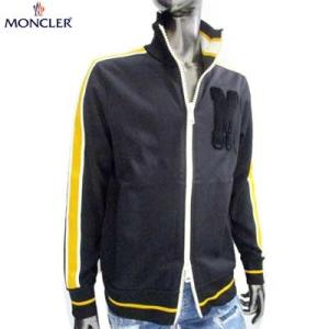 モンクレール MONCLER メンズ アウター ジャケット チェスト部分Mロゴワッペン・スリーブ部分イエローライン入りトラックジャケット  8423100 8299W 999