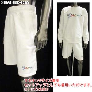 ジバンシー GIVENCHY メンズ パンツ ボトムス ハーフパンツ ショーツ setup可(トップス別売り)  GIVENCHY刺繍ロゴ入りハーフパンツ 白 (R89100) 02S
