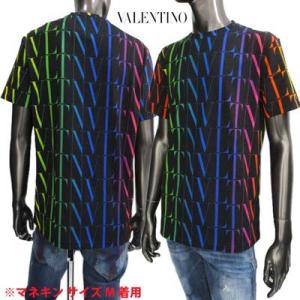 ヴァレンティノ Tシャツ メンズ 半袖 VALENTINO マルチカラー VLTNロゴ