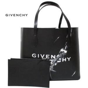 ジバンシー GIVENCHY メンズ 鞄 バッグ トートバッグ ロゴ ユニセックス可  GIVENCHYフープリングロゴ・ロゴ型押し・ミニポーチ付レザートートバッグ