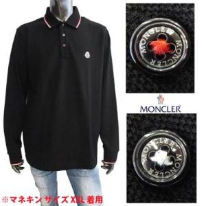 モンクレール MONCLER メンズ トップス ポロシャツ 長袖 ロゴ 首/袖口