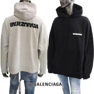 バレンシアガ BALENCIAGA メンズ トップス パーカー フーディー ユニセックス可 フロント/バックロゴ刺繍・オーバーサイズパーカー  675003 TLVB4 9034/1167