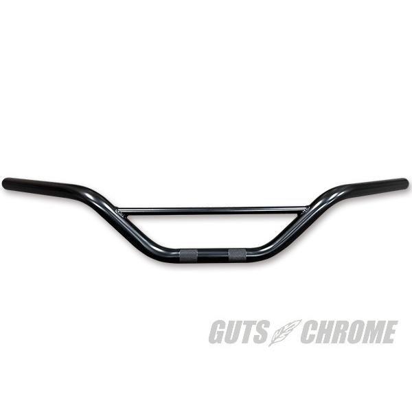 ハーレー ハンドル 2051-0510 ブラック　MX BAR ヘコミ(ディンプル)無 1インチ(2...