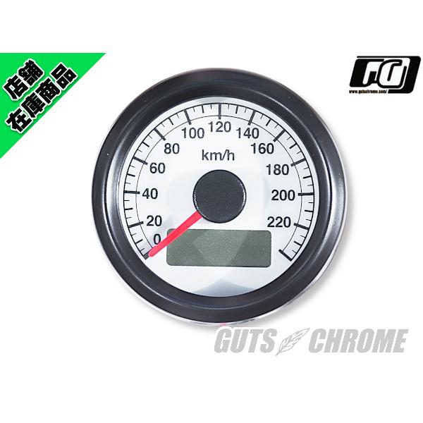 4100-5210 電気式アジャスタブルスピードメーター白盤黒ボディ