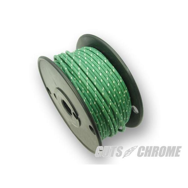クロスカバーワイヤー16ゲージ 緑X白 1m売り