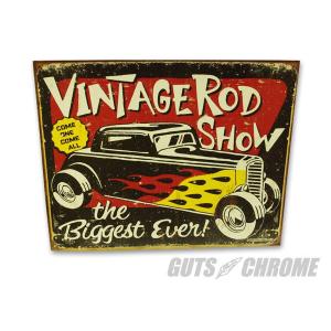 メタルサイン Vintage Rod Show｜gutschrome