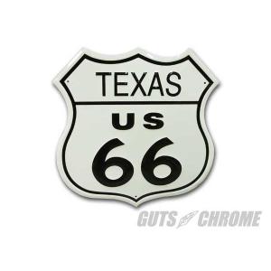 メタルサイン Route 66 Texas｜gutschrome