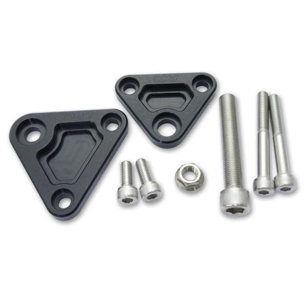 Z/KZ フロント エンジンマウントセット ブラック  （Z1/Z2/Z750/Z900/Z1000...